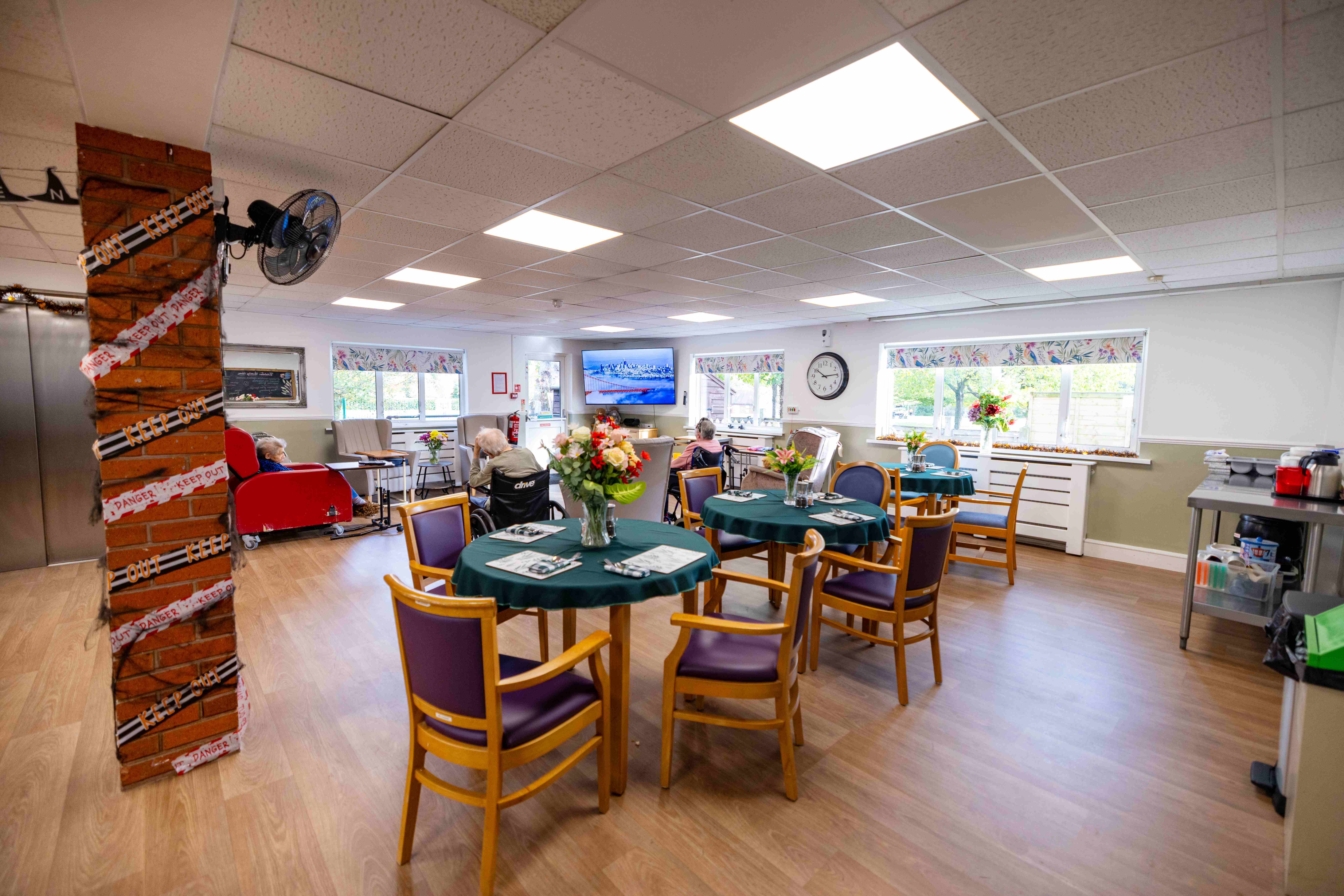 Dining room with tables